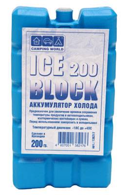 я138217 Аккумулятор холода Camping World Iceblock 200 для изотермич сумок и контейнеров,  200 гр